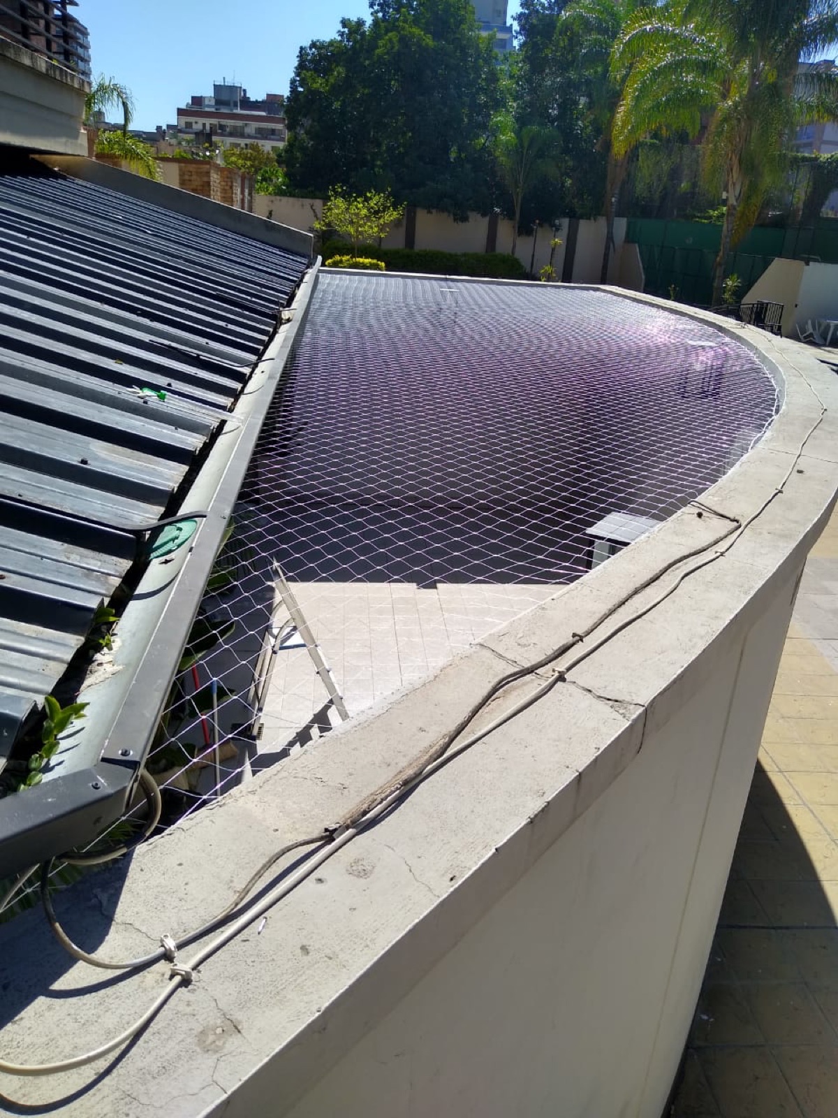 Instalación de red en terraza